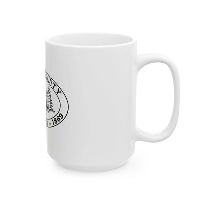 Flag of Wexford County Michigan (United States) White Coffee Mug - Go Mug Yourself