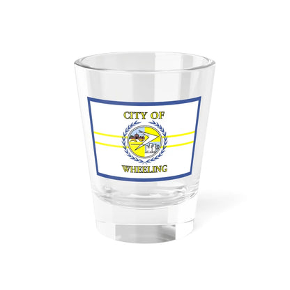 Flag of Wheeling West Virginia 1968-2018 (United States) Shot Glass 1.5oz 1.5oz - Go Mug Yourself