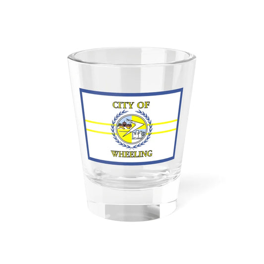 Flag of Wheeling West Virginia 1968-2018 (United States) Shot Glass 1.5oz 1.5oz - Go Mug Yourself