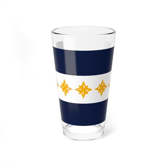 Flag of Wheeling, West Virginia - Pint Glass 16oz 16oz - Go Mug Yourself
