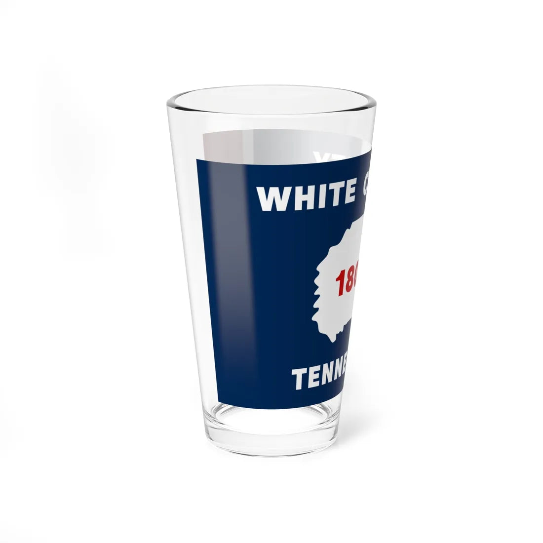 Flag of White County Tennessee (United States) Pint Glass 16oz - Go Mug Yourself