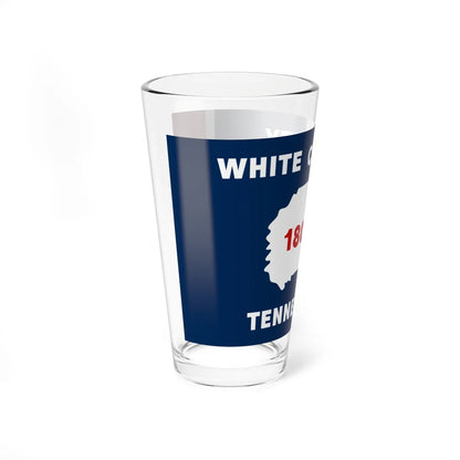 Flag of White County Tennessee (United States) Pint Glass 16oz - Go Mug Yourself