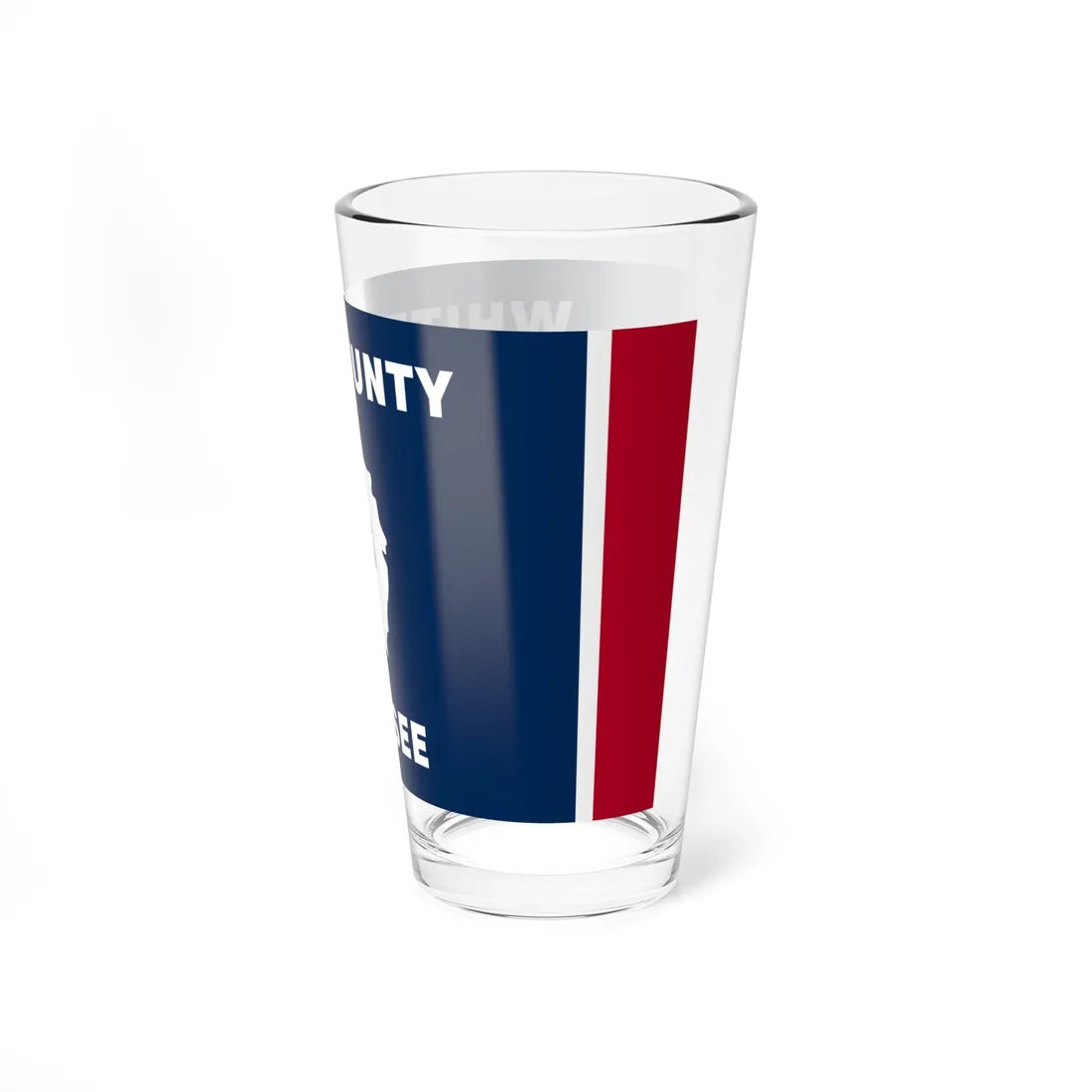 Flag of White County Tennessee (United States) Pint Glass 16oz - Go Mug Yourself