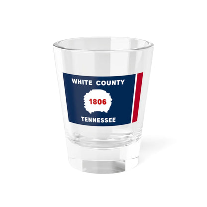 Flag of White County Tennessee (United States) Shot Glass 1.5oz 1.5oz - Go Mug Yourself