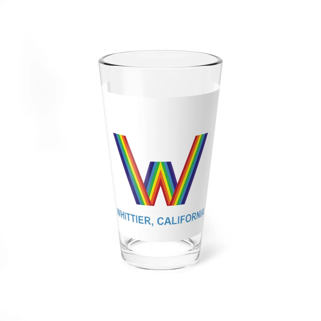 Flag of Whittier California (United States) Pint Glass 16oz 16oz - Go Mug Yourself