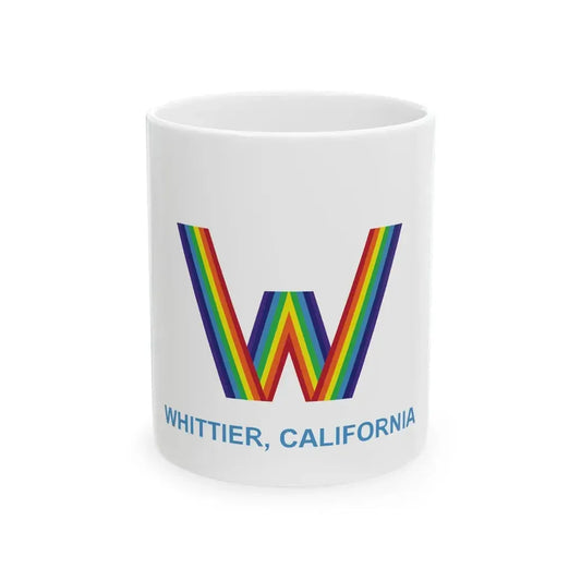 Flag of Whittier California (United States) White Coffee Mug 11oz - Go Mug Yourself