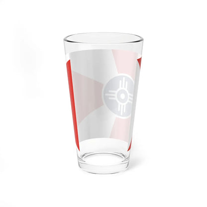 Flag of Wichita Kansas (United States) Pint Glass 16oz - Go Mug Yourself