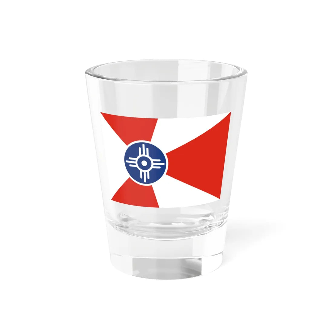 Flag of Wichita Kansas (United States) Shot Glass 1.5oz 1.5oz - Go Mug Yourself