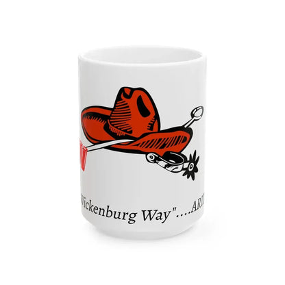 Flag of Wickenburg Arizona 2010-2022 (United States) White Coffee Mug 15oz - Go Mug Yourself