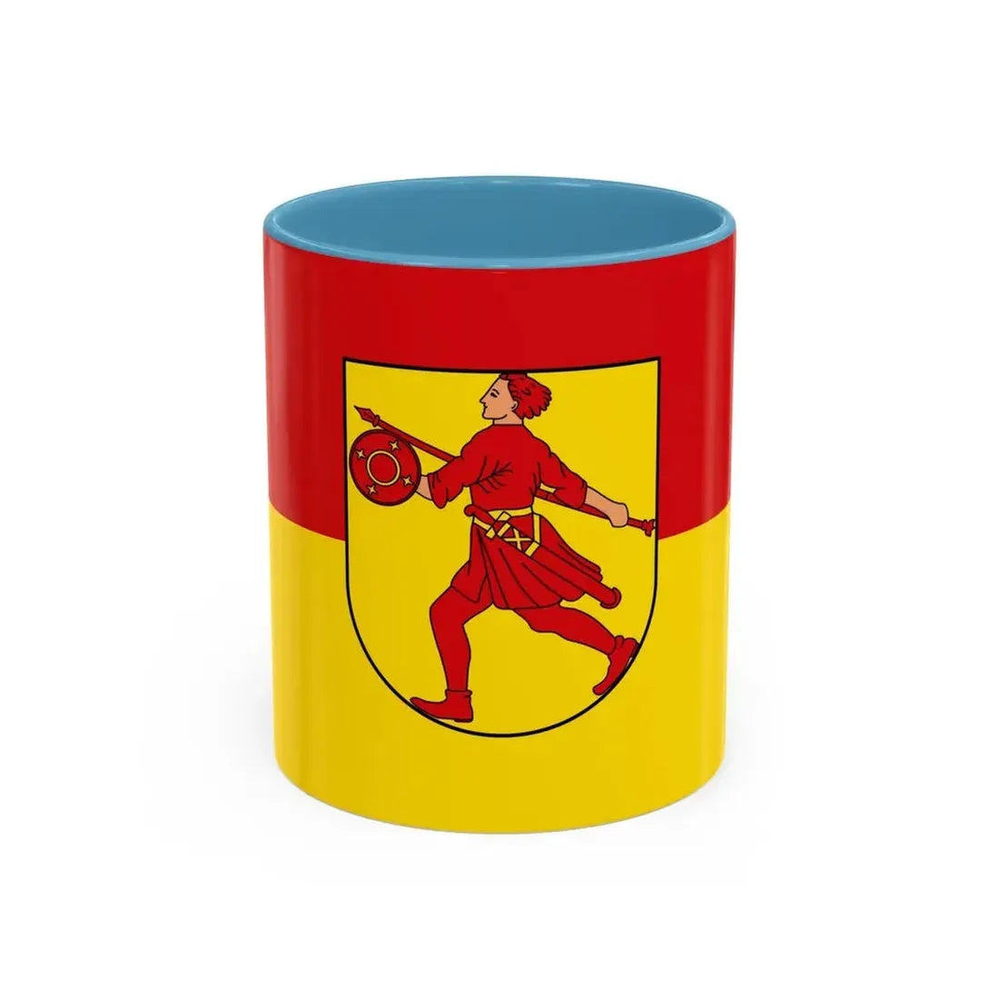Flag of Wilhelmshaven Germany - Accent Coffee Mug 11oz Light Blue - Go Mug Yourself