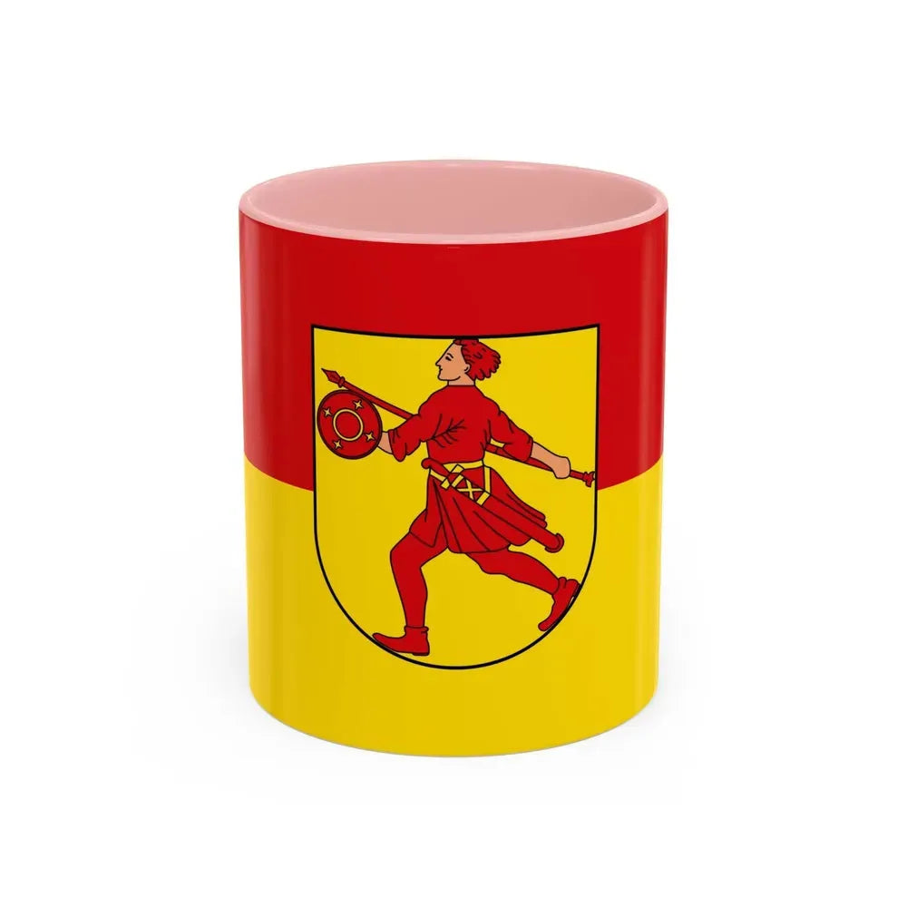 Flag of Wilhelmshaven Germany - Accent Coffee Mug 11oz Pink - Go Mug Yourself
