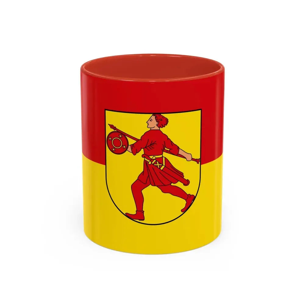Flag of Wilhelmshaven Germany - Accent Coffee Mug 11oz Red - Go Mug Yourself