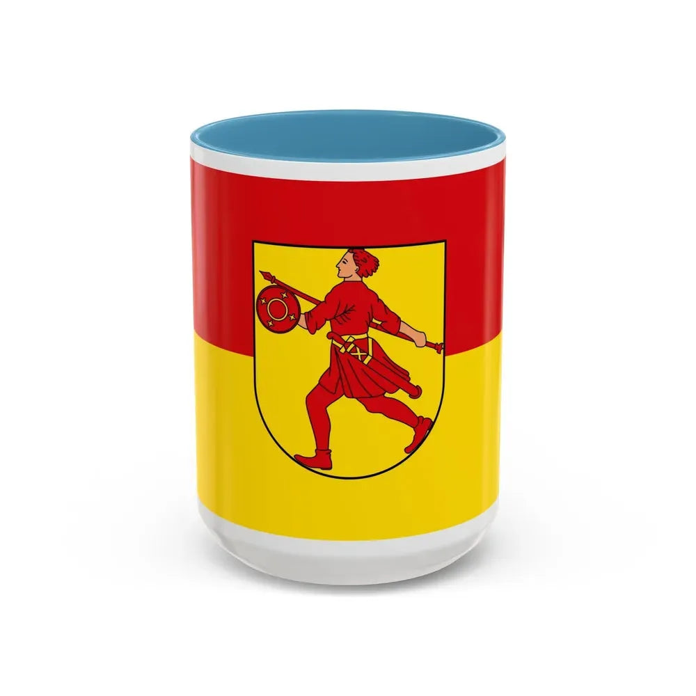 Flag of Wilhelmshaven Germany - Accent Coffee Mug 15oz Light Blue - Go Mug Yourself