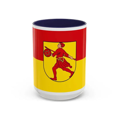 Flag of Wilhelmshaven Germany - Accent Coffee Mug 15oz Navy - Go Mug Yourself