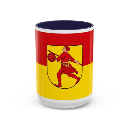 Flag of Wilhelmshaven Germany - Accent Coffee Mug 15oz Navy - Go Mug Yourself