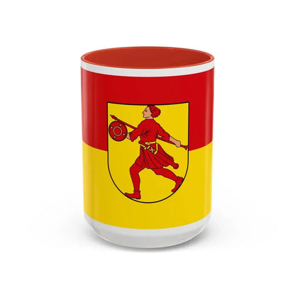 Flag of Wilhelmshaven Germany - Accent Coffee Mug 15oz Red - Go Mug Yourself
