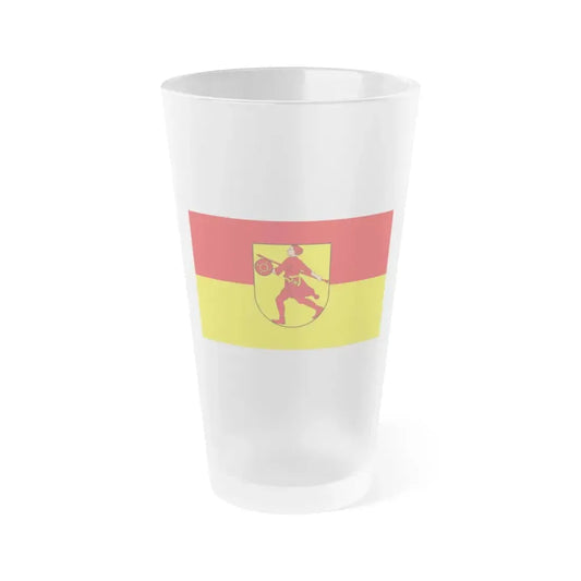 Flag of Wilhelmshaven Germany - Frosted Pint Glass 16oz 16oz Frosted - Go Mug Yourself
