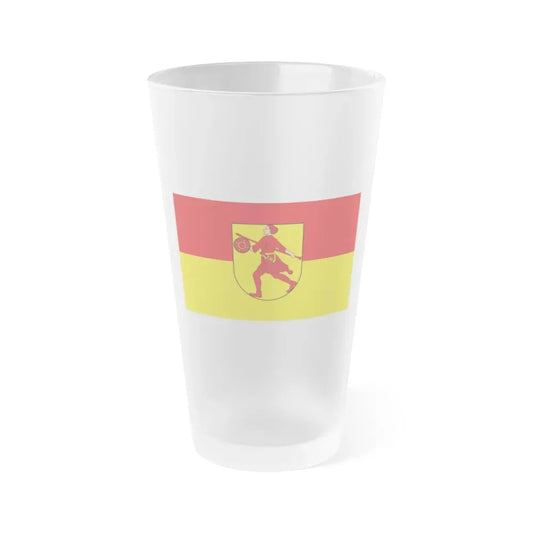 Flag of Wilhelmshaven Germany - Frosted Pint Glass 16oz 16oz Frosted - Go Mug Yourself