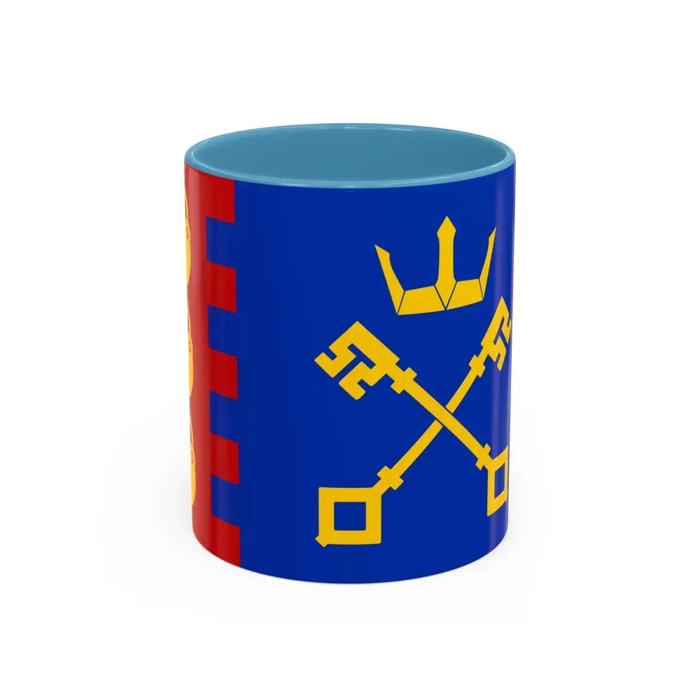 Flag of Willenhall UK - Accent Coffee Mug 11oz Light Blue - Go Mug Yourself