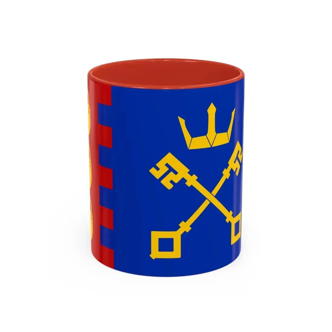 Flag of Willenhall UK - Accent Coffee Mug 11oz Red - Go Mug Yourself
