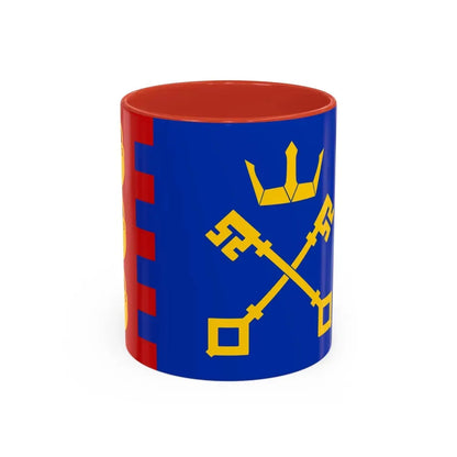 Flag of Willenhall UK - Accent Coffee Mug 11oz Red - Go Mug Yourself