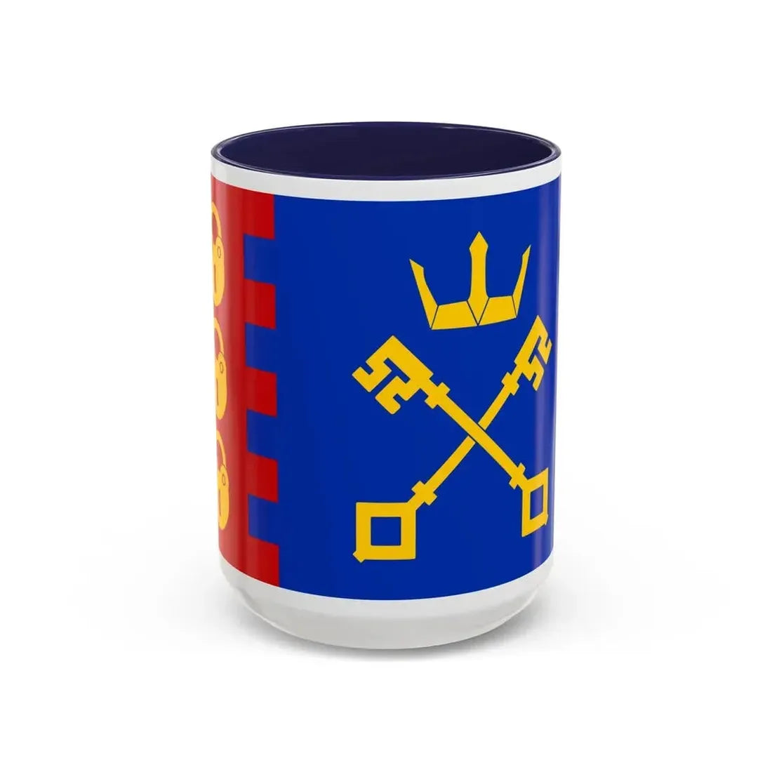 Flag of Willenhall UK - Accent Coffee Mug 15oz Navy - Go Mug Yourself