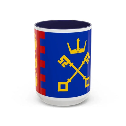 Flag of Willenhall UK - Accent Coffee Mug 15oz Navy - Go Mug Yourself