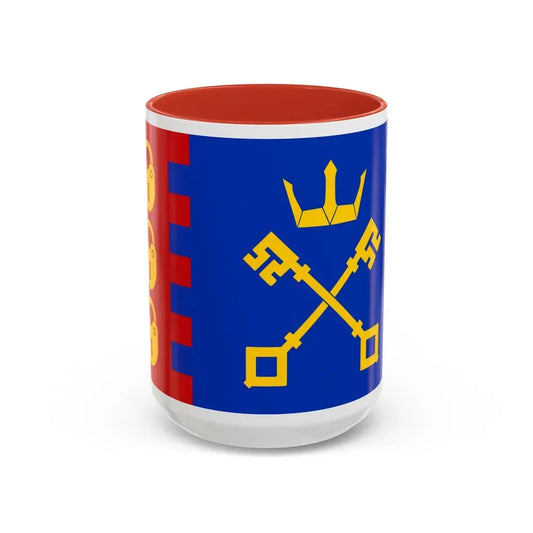Flag of Willenhall UK - Accent Coffee Mug 15oz Red - Go Mug Yourself