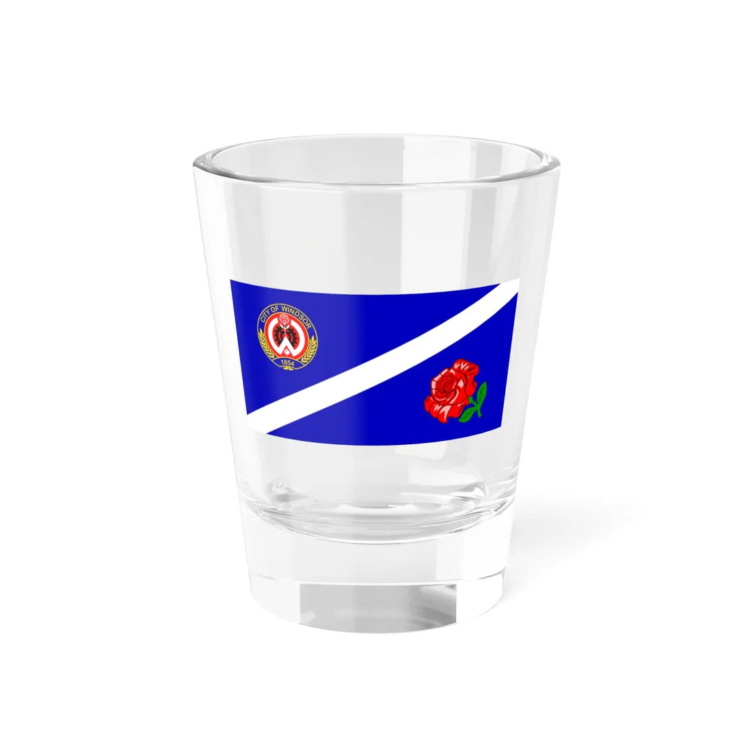 Flag of Windsor (Canada) Shot Glass 1.5oz 1.5oz - Go Mug Yourself