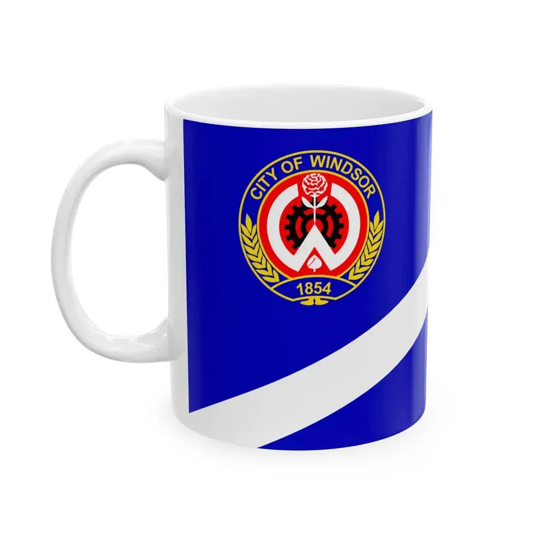 Flag of Windsor (Canada) White Coffee Mug - Go Mug Yourself