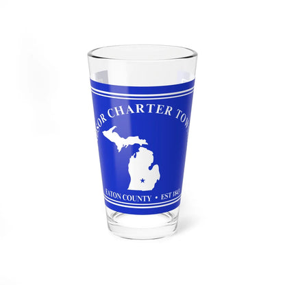 Flag of Windsor Charter Township Michigan (United States) Pint Glass 16oz 16oz - Go Mug Yourself