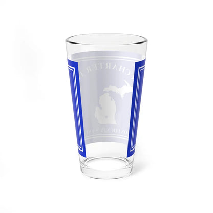Flag of Windsor Charter Township Michigan (United States) Pint Glass 16oz - Go Mug Yourself