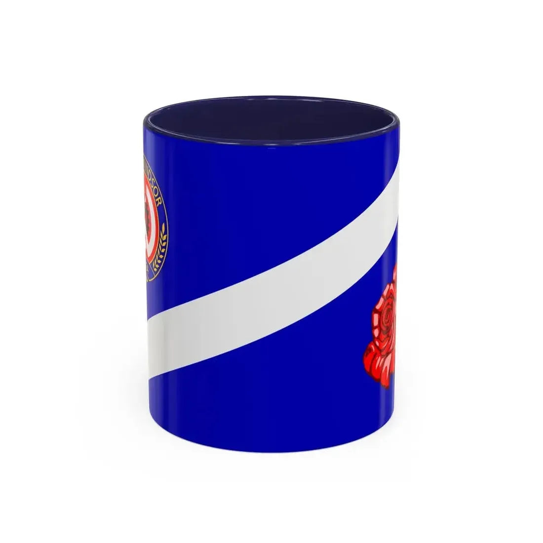 Flag of Windsor Ontario Canada - Accent Coffee Mug 11oz Navy - Go Mug Yourself