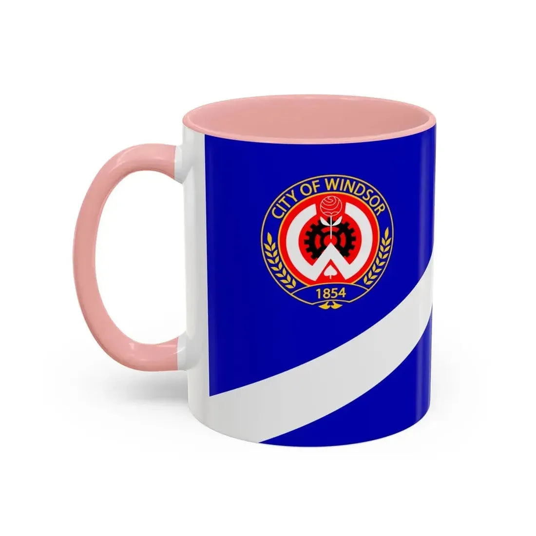 Flag of Windsor Ontario Canada - Accent Coffee Mug - Go Mug Yourself