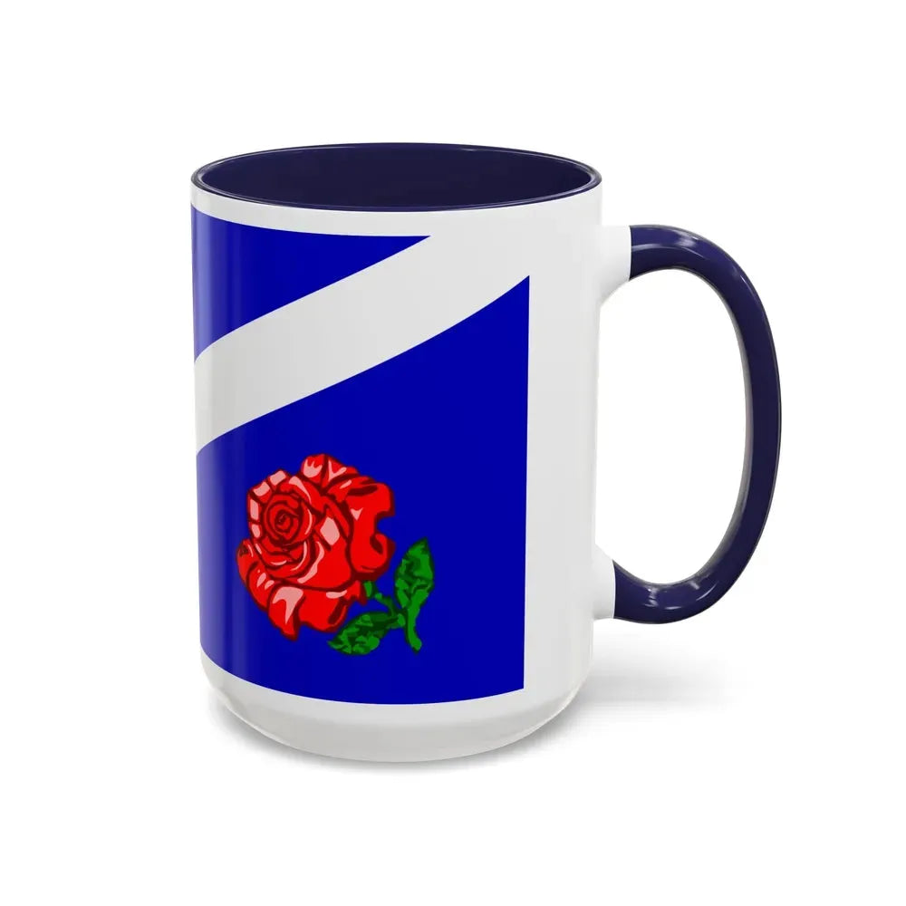 Flag of Windsor Ontario Canada - Accent Coffee Mug - Go Mug Yourself