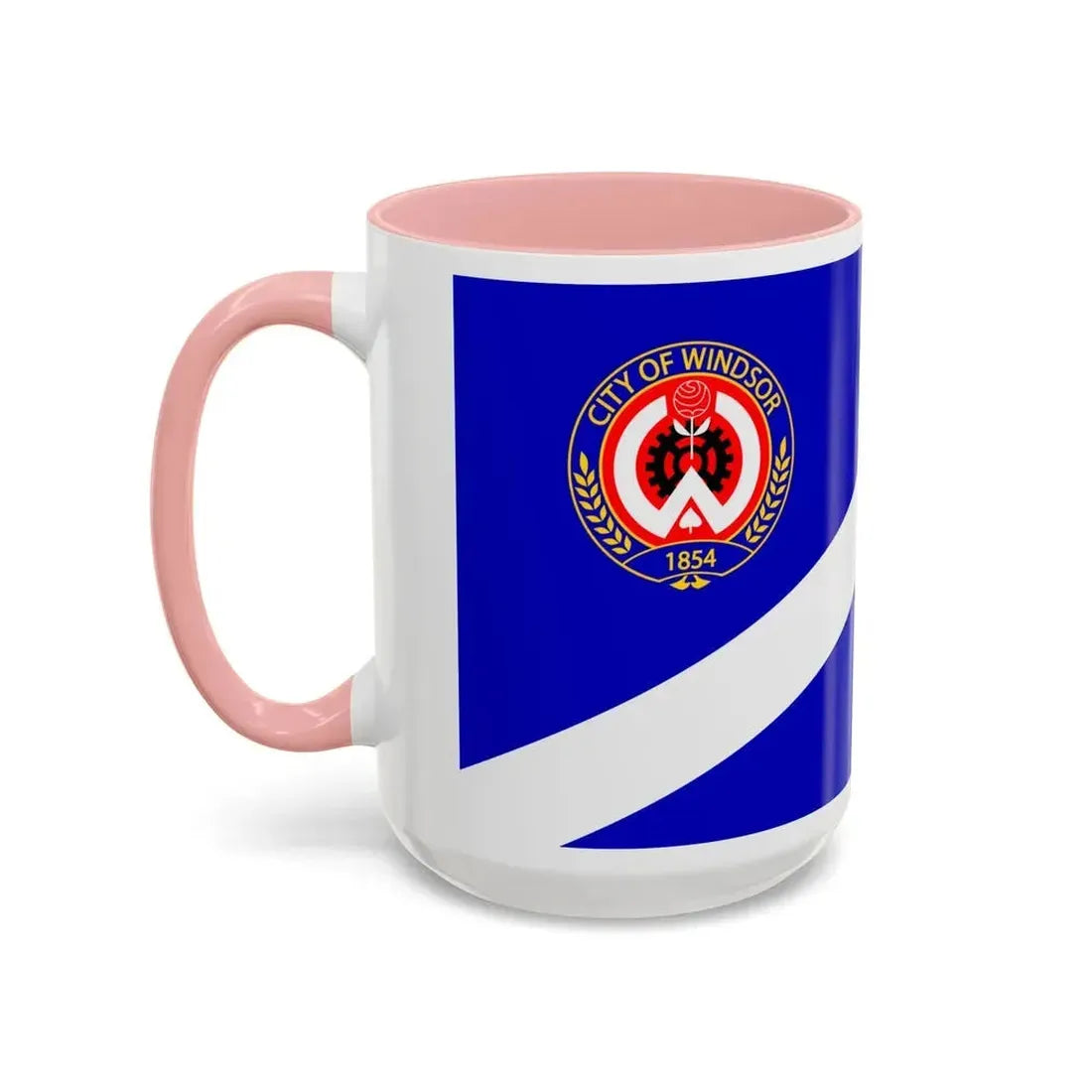 Flag of Windsor Ontario Canada - Accent Coffee Mug - Go Mug Yourself