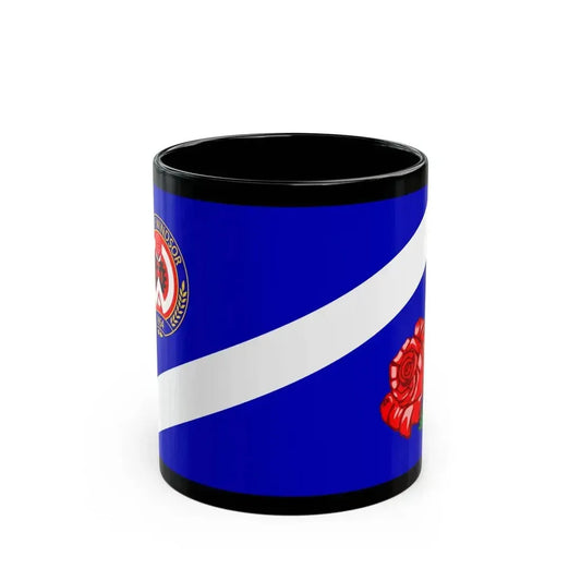 Flag of Windsor Ontario Canada - Black Coffee Mug 11oz - Go Mug Yourself
