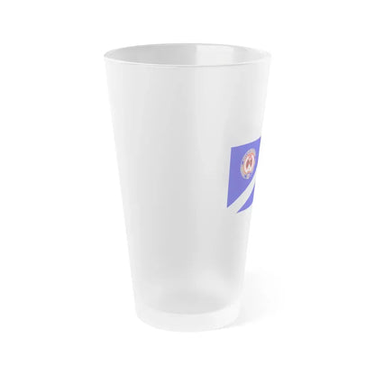 Flag of Windsor Ontario Canada - Frosted Pint Glass 16oz - Go Mug Yourself