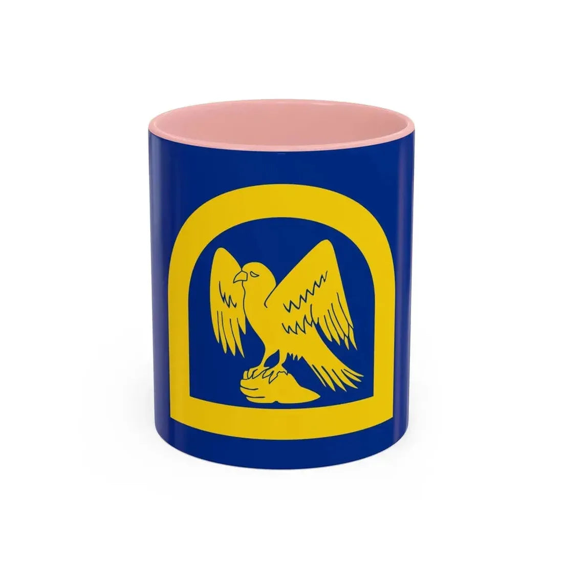Flag of Wing UK - Accent Coffee Mug 11oz Pink - Go Mug Yourself
