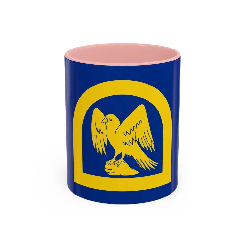 Flag of Wing UK - Accent Coffee Mug 11oz Pink - Go Mug Yourself