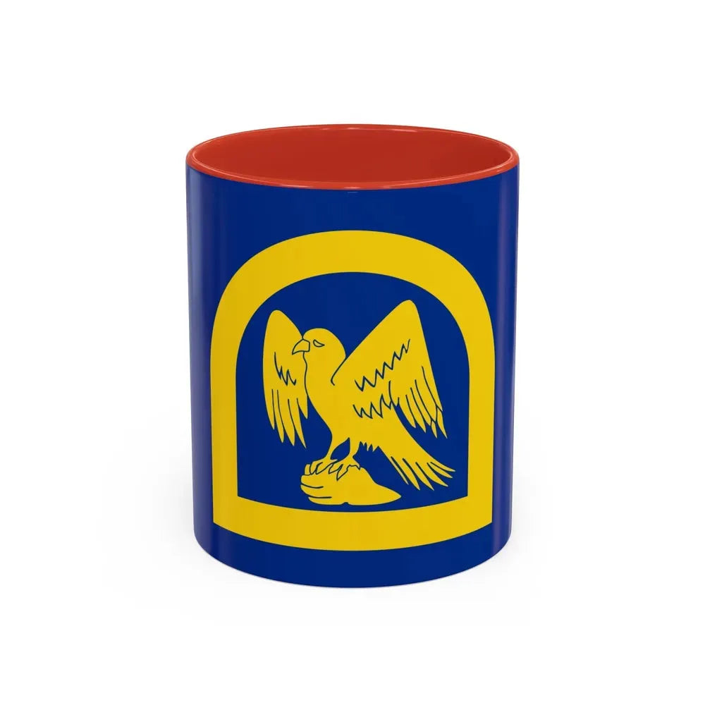 Flag of Wing UK - Accent Coffee Mug 11oz Red - Go Mug Yourself