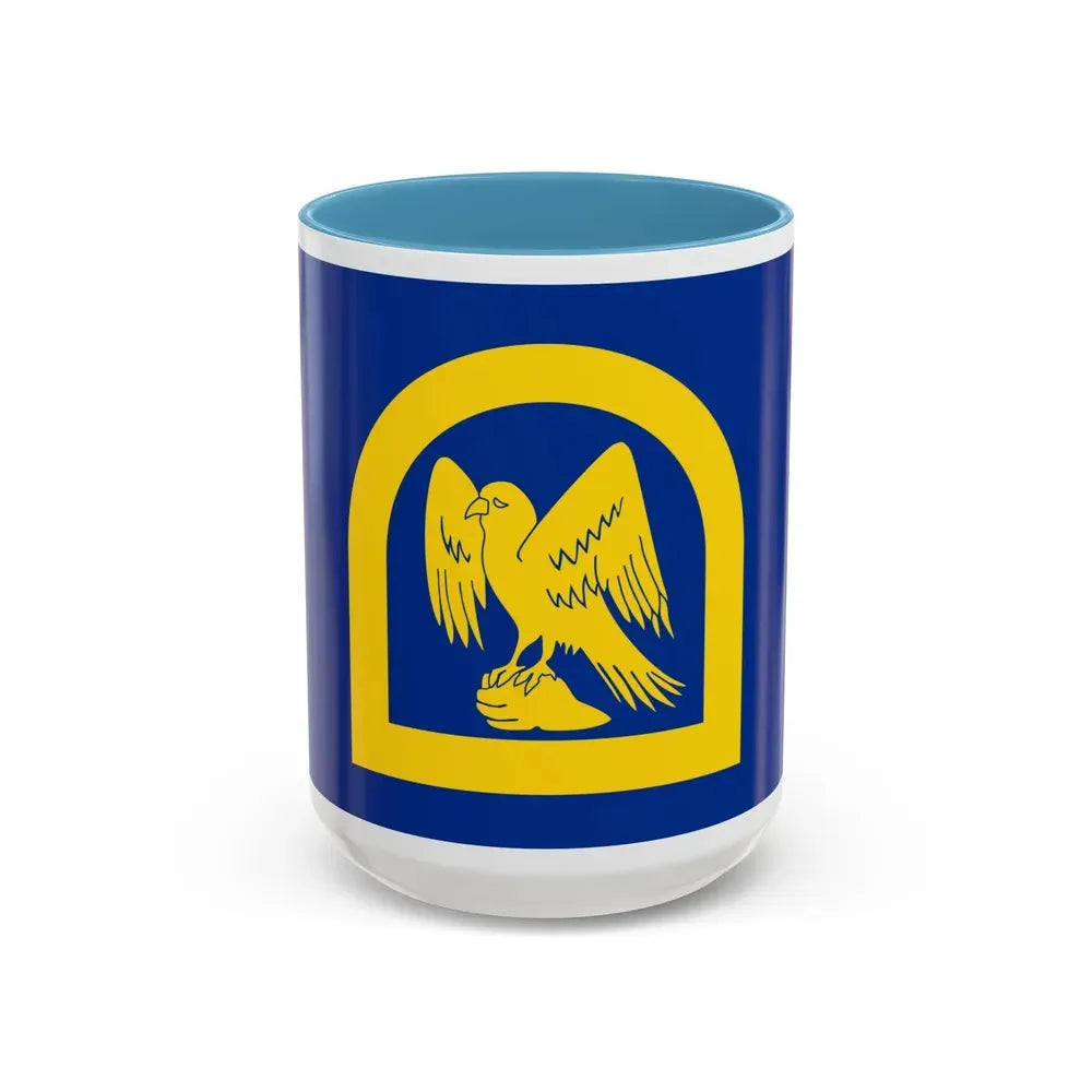 Flag of Wing UK - Accent Coffee Mug 15oz Light Blue - Go Mug Yourself