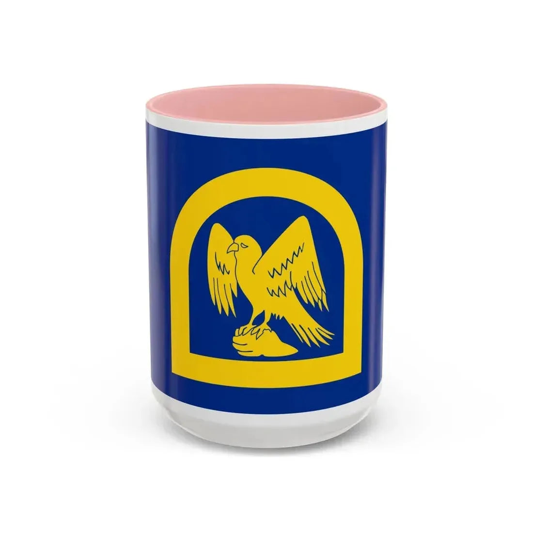 Flag of Wing UK - Accent Coffee Mug 15oz Pink - Go Mug Yourself
