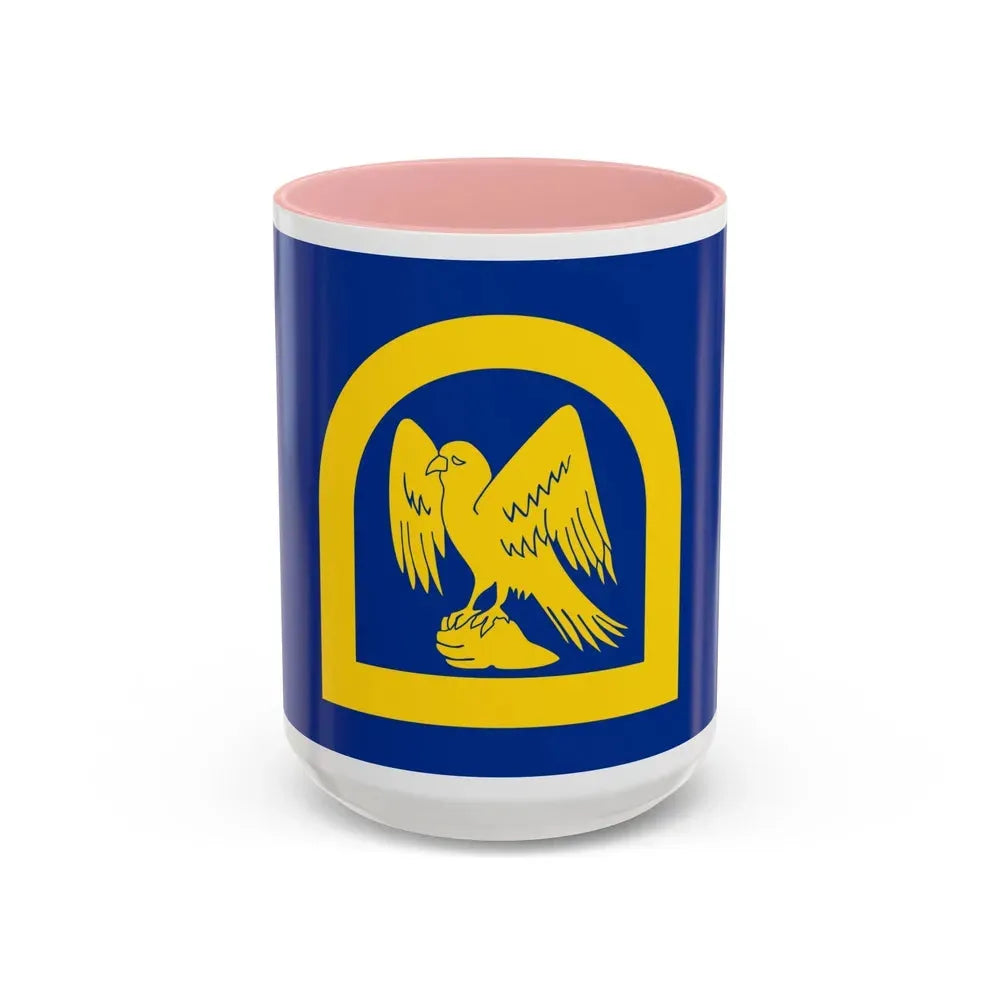 Flag of Wing UK - Accent Coffee Mug 15oz Pink - Go Mug Yourself