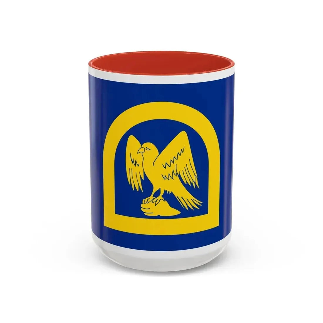 Flag of Wing UK - Accent Coffee Mug 15oz Red - Go Mug Yourself
