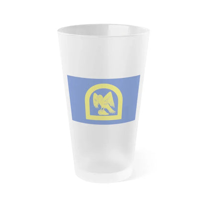 Flag of Wing UK - Frosted Pint Glass 16oz 16oz Frosted - Go Mug Yourself