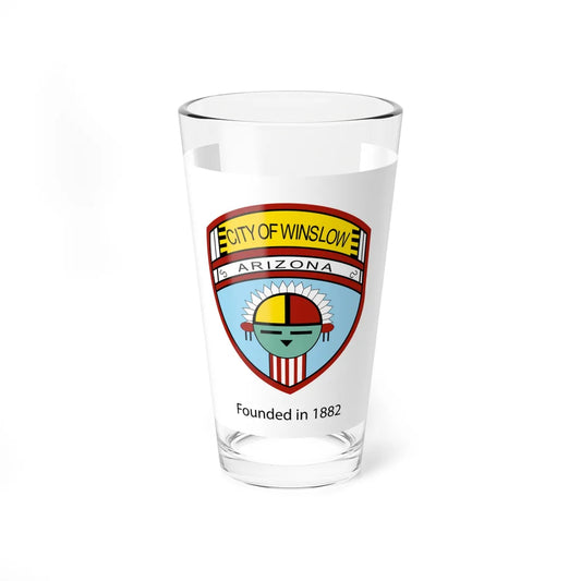 Flag of Winslow Arizona (United States) Pint Glass 16oz 16oz - Go Mug Yourself