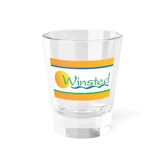 Flag of Winsted Minnesota (United States) Shot Glass 1.5oz 1.5oz - Go Mug Yourself