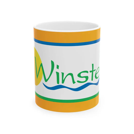 Flag of Winsted Minnesota (United States) White Coffee Mug 11oz - Go Mug Yourself