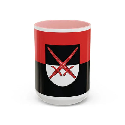 Flag of Wittenberg Germany - Accent Coffee Mug 15oz Pink - Go Mug Yourself